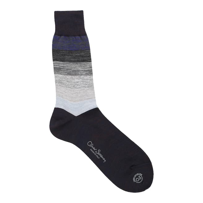 Oliver Sweeney Men's Grey Andora Socks