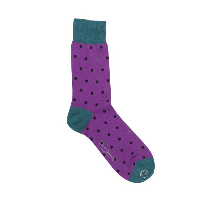 Oliver Sweeney Men's Purple Cederna Socks