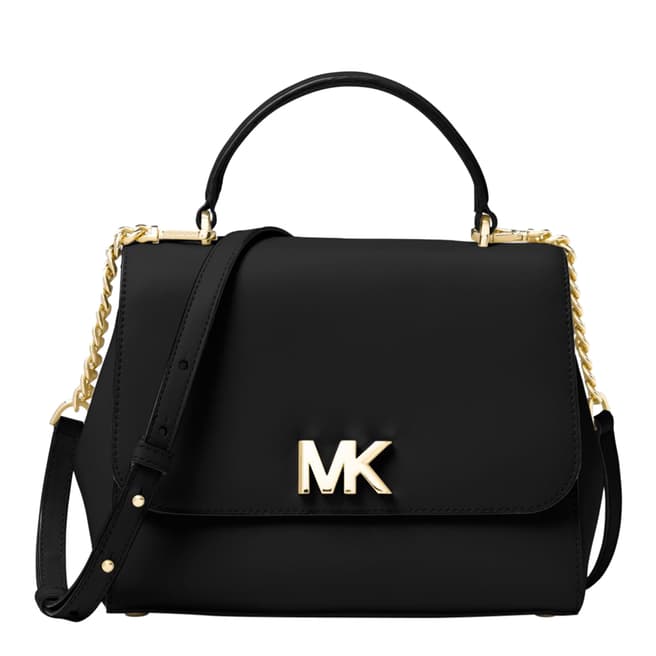Michael Kors Black Mott Medium Leather Bag