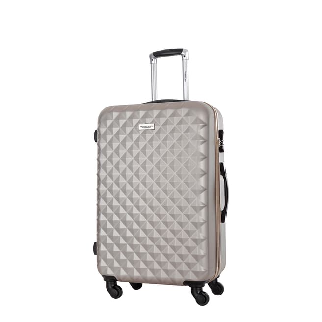 Travel One Beige Edison Spinner Suitcase 45cm