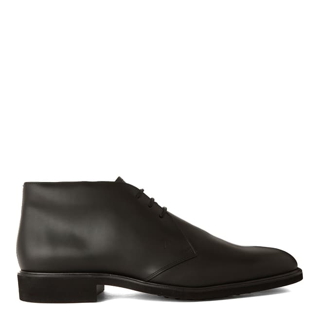 Tod's Men's Black Leather Ankle Boot
