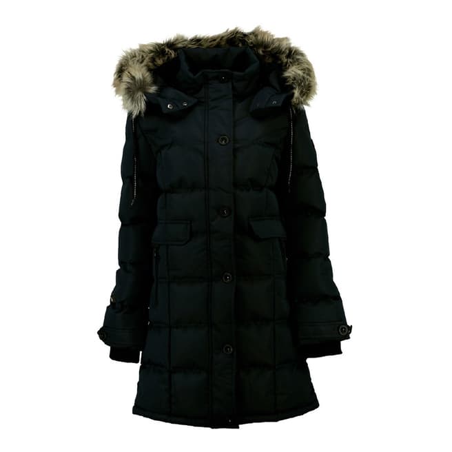 Geographical Norway Black Parka
