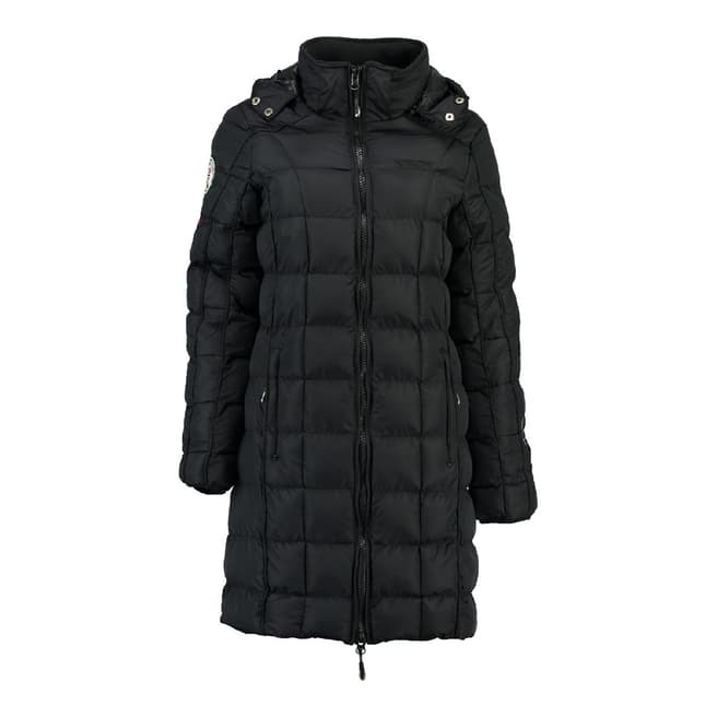 Geographical Norway Black Barbouille Long Parka