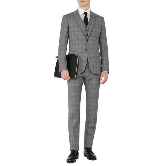 Reiss Grey Crow Modern Fit Wool Suit
