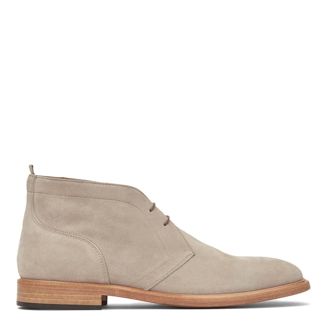 Reiss Sand Armor Suede Boots