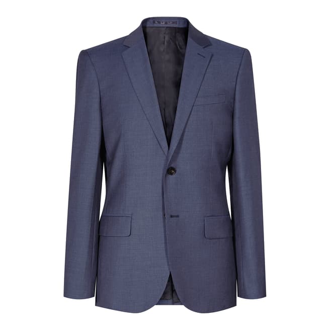 Reiss Blue Harry Modern Fit Wool Suit Jacket
