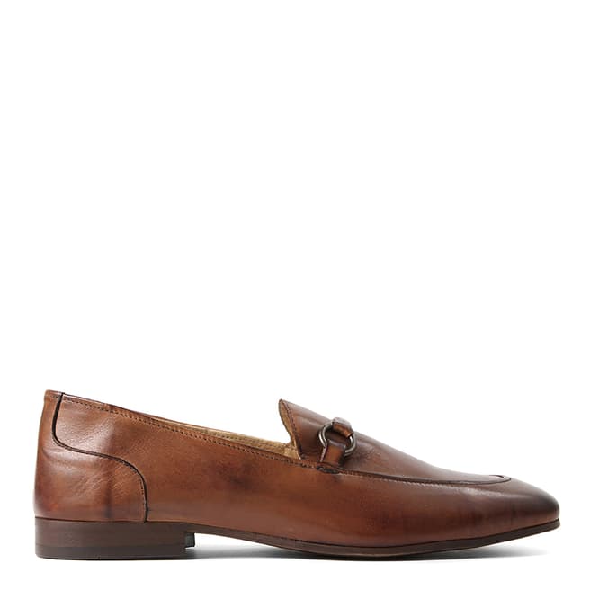 Hudson Tan Leather Renzo Loafers 