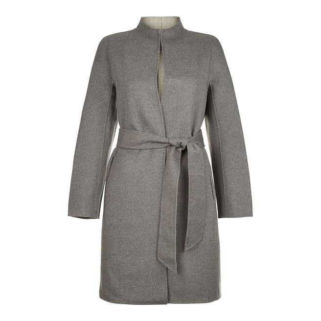Hobbs London Grey Wool Blend Daena Coat