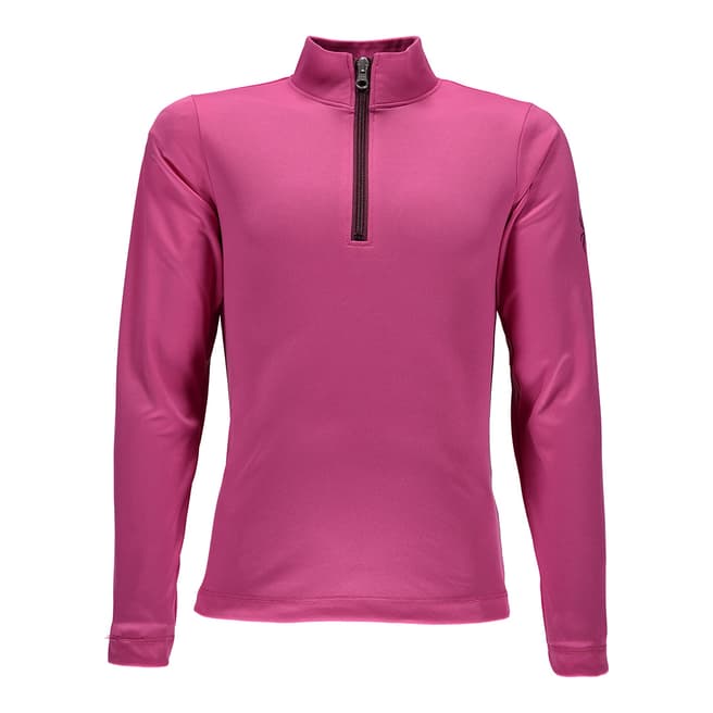 Spyder Kids Pink Savona Fleece Long Sleeve T-Shirt