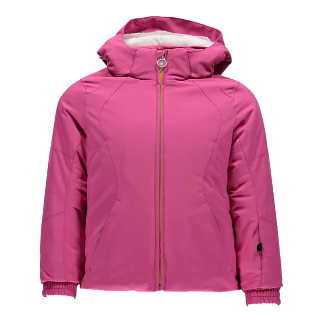 Spyder Girl's Pink Bitsy Radiant Hooded Jacket