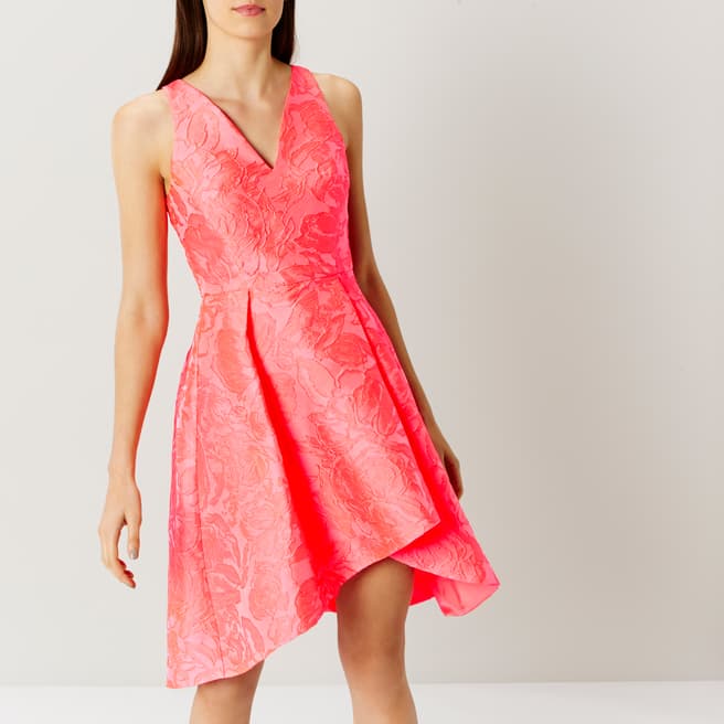 Coast Pink Sylvie Neon Jacquard Dress