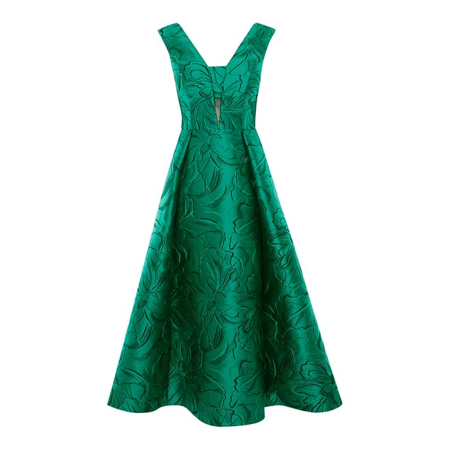 Coast Green Maya Jacquard Dress