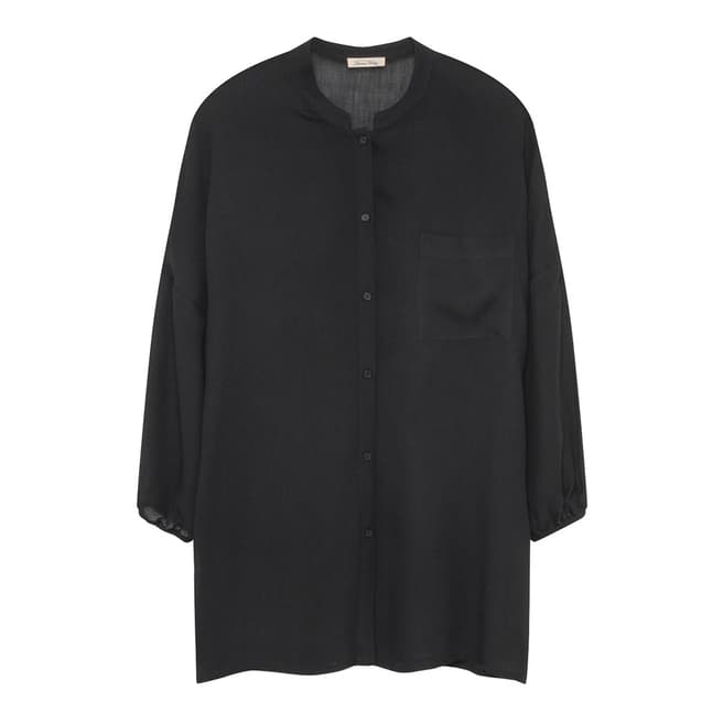 American Vintage Black Axobridge Wool Blend Shirt