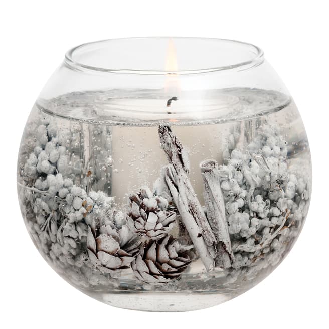 Stoneglow Candles Seasonal Collection Frosted Woods Gel Fishbowl