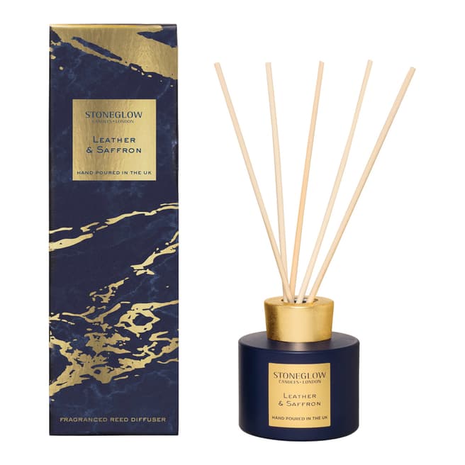 Stoneglow Candles Luna Leather & Saffron Reed Diffuser