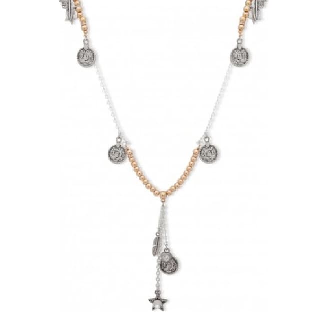 BiBi Bijoux Silver/Gold Charm Necklace