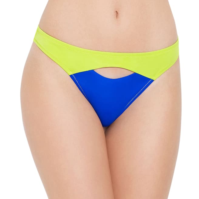 L’Agent by Agent Provocateur Blue and Green Alenya  Bikini Briefs