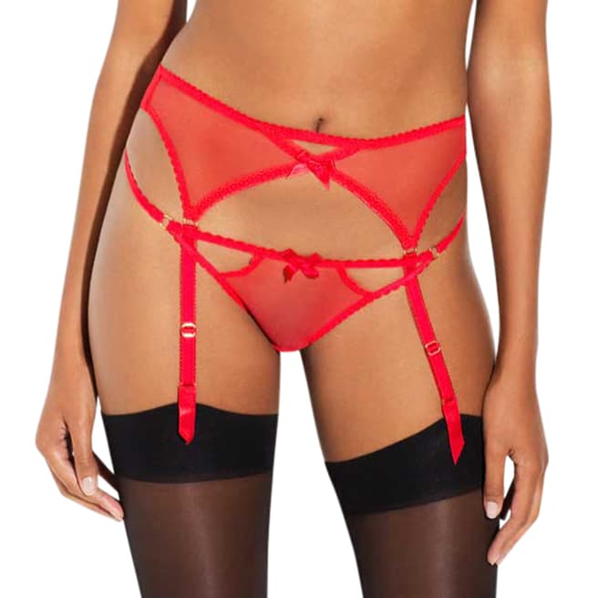 L’Agent by Agent Provocateur Red Mariona Suspender