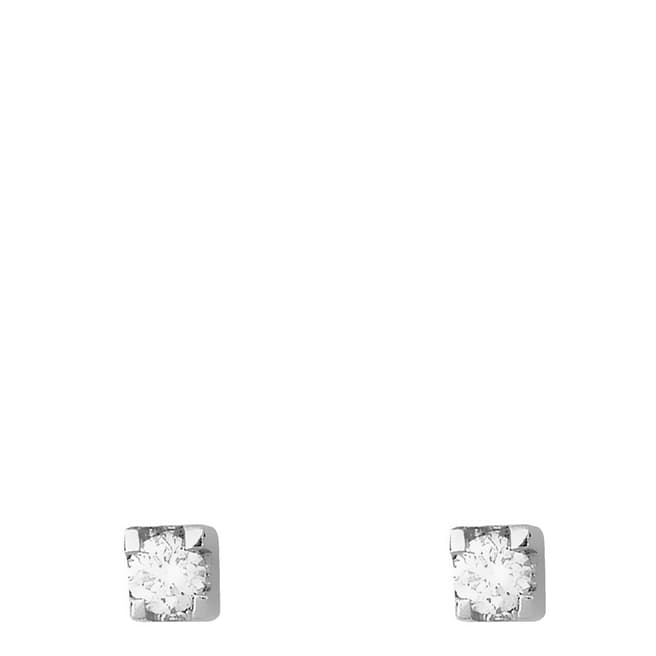 Only You Silver Diamond Stud Earrings 0.05Cts
