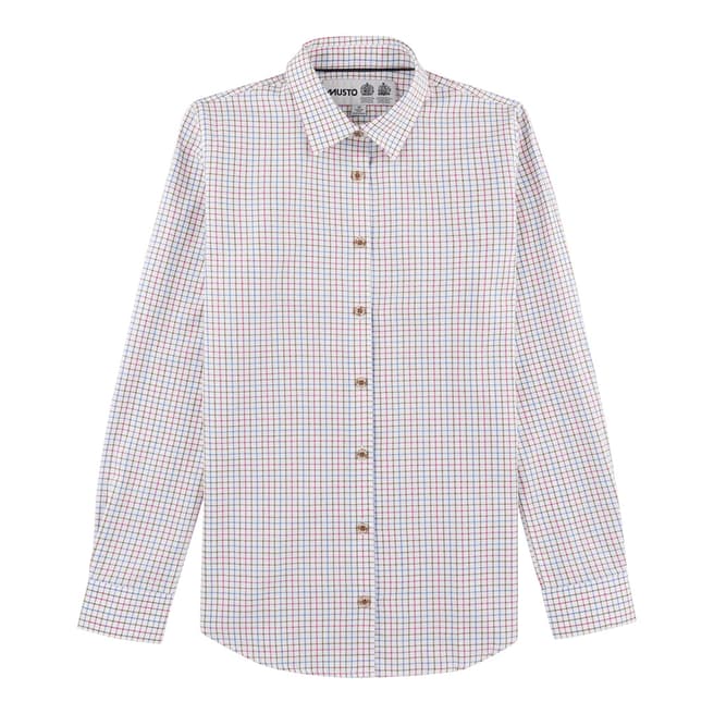 Musto Women's Blue/Pink Check Country Cotton Shirt