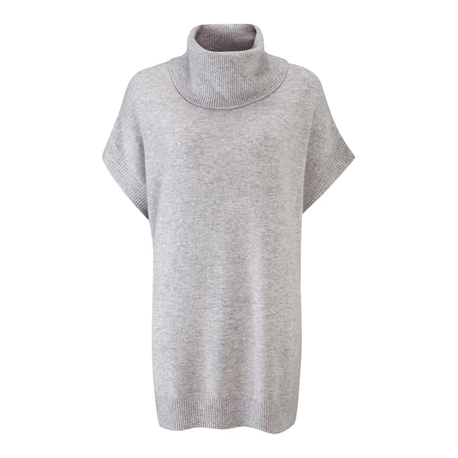 Pure Collection Light Grey Tabard Cashmere Jumper