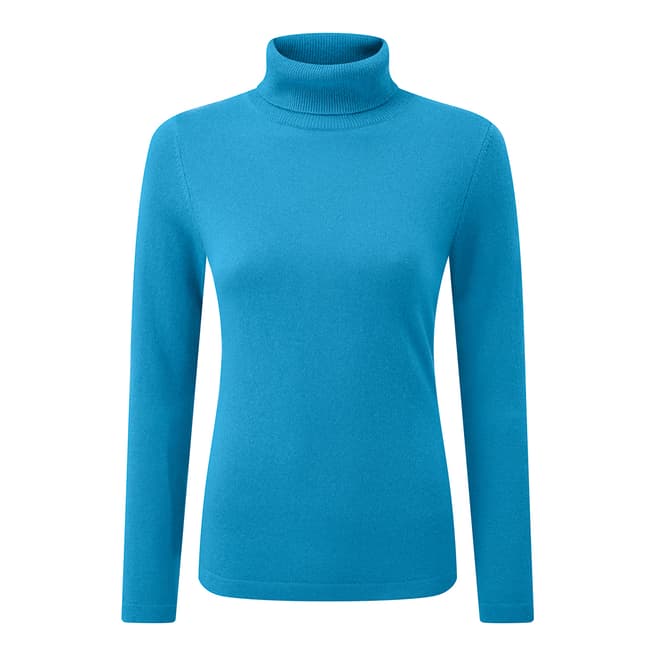 Pure Collection Topaz Cashmere Roll Neck Jumper