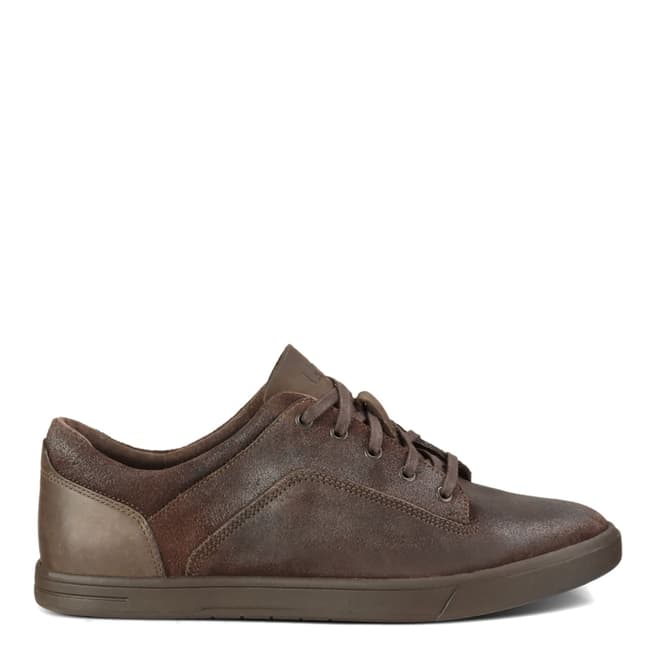 UGG Mens Brown Leather/Suede Bueller Trainers