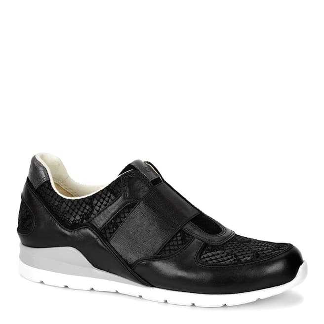 UGG Womens Black Leather/Suede Annetta Trainers