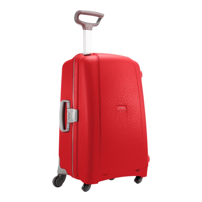 Samsonite Red Aeris Spinner 4 Wheeled Suitcase 75cm