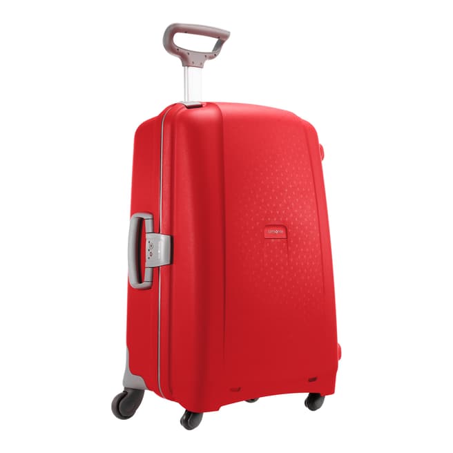 Samsonite Red Aeris Spinner 4 Wheeled Suitcase 81cm