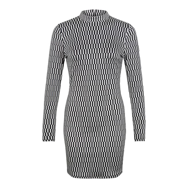 Outline Black/White Berwick Jacquard Dress