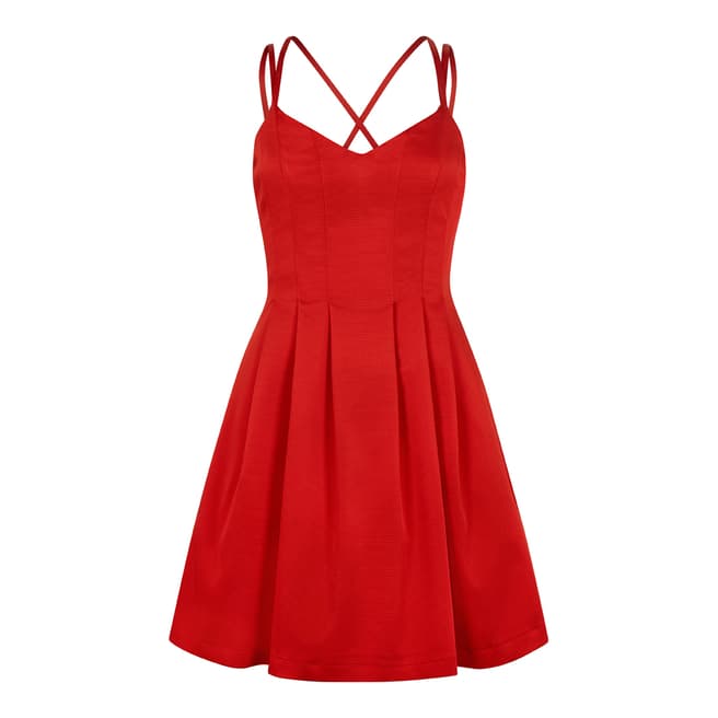 Outline Red Kew Dress