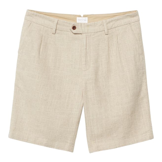 Gant Beige Linen Cotton Shorts
