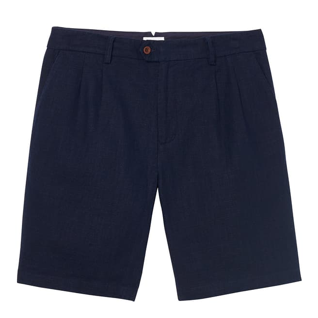 Gant Navy Linen Cotton Shorts