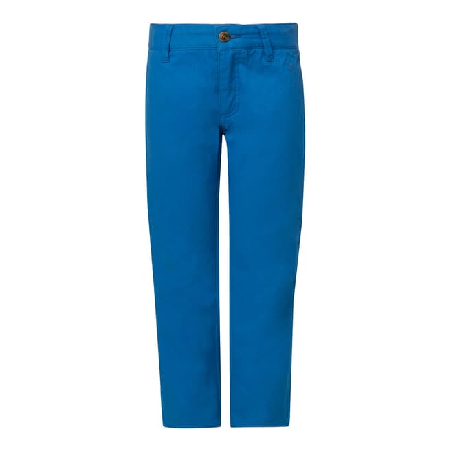 Hackett London Blue Classic Cotton Chino Trousers