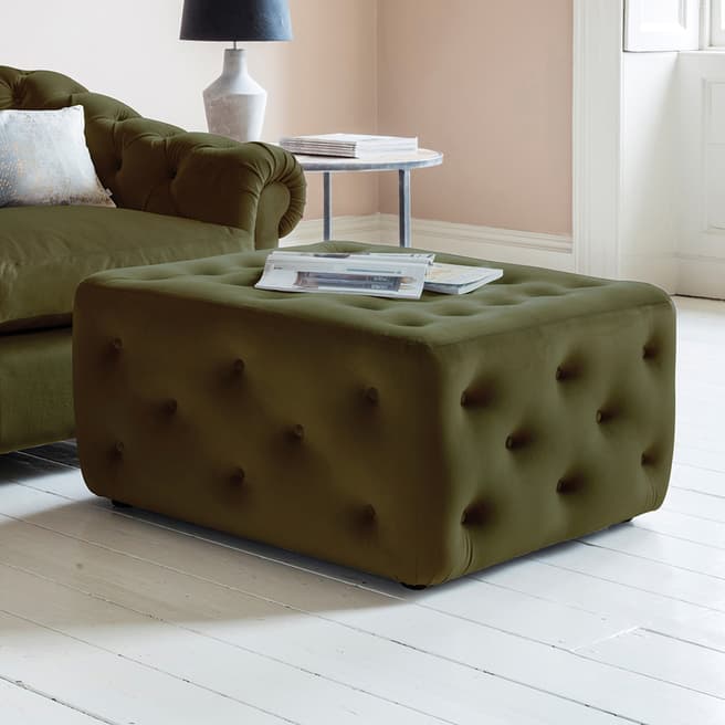 Gallery Living Hampton Ottoman in Brussels Olive