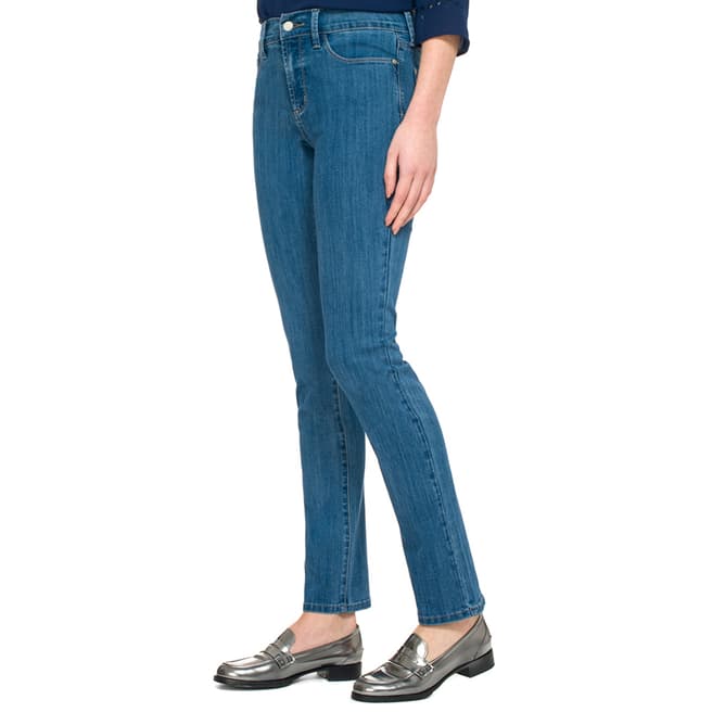 NYDJ Light Blue Wash Samantha Slim Cotton Blend Jeans