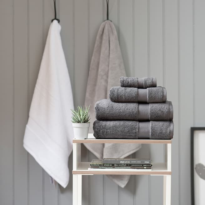 The White Room Charcoal Hotel Collection Hand Towel