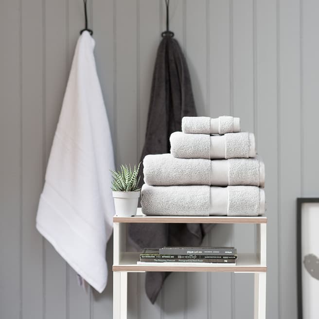The White Room Silver Hotel Collection Bath Towel