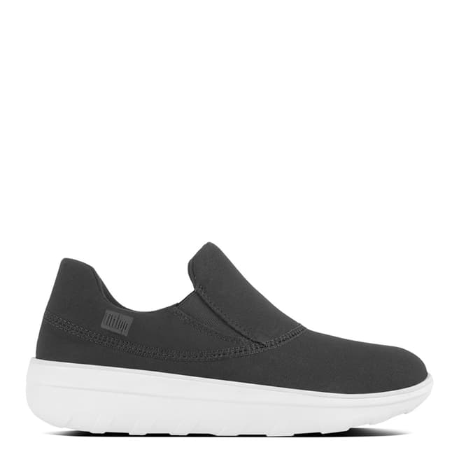 FitFlop Black Canvas Slip On Loaff Sneakers