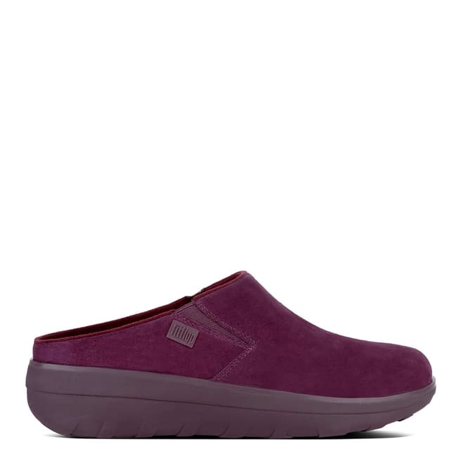 FitFlop Deep Plum Suede Loaff Clogs
