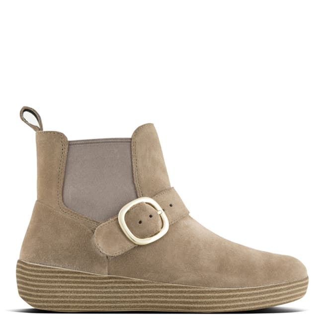 FitFlop Desert Stone Suede Superbuckle Chelsea Boots