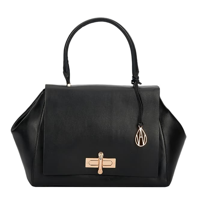 Amanda Wakeley Black Leather The Cagney Handbag
