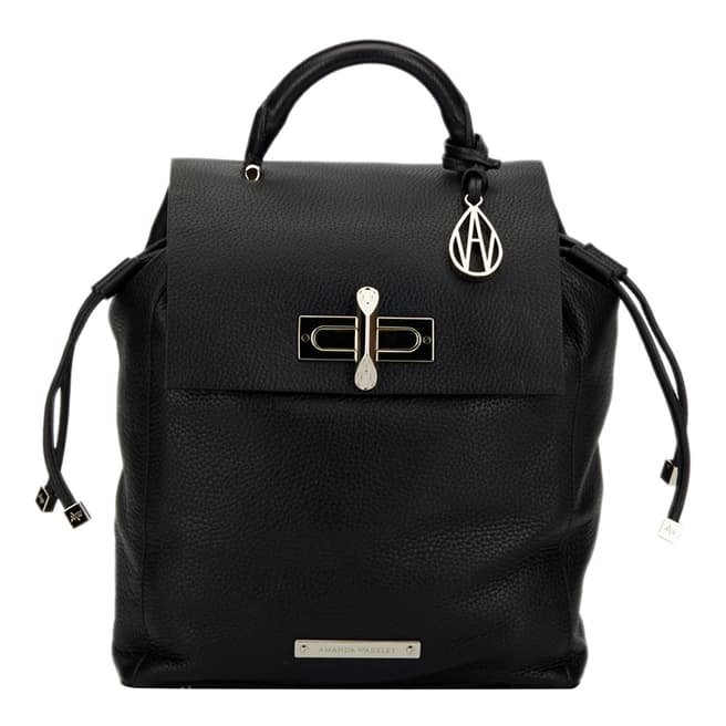 Amanda Wakeley Black The Mini Elba Backpack