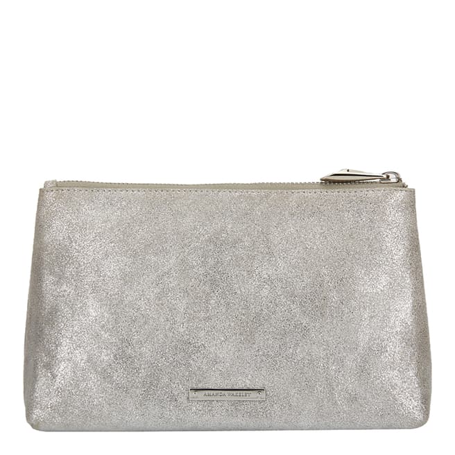 Amanda Wakeley Silver Leather The Large Mercury Bag