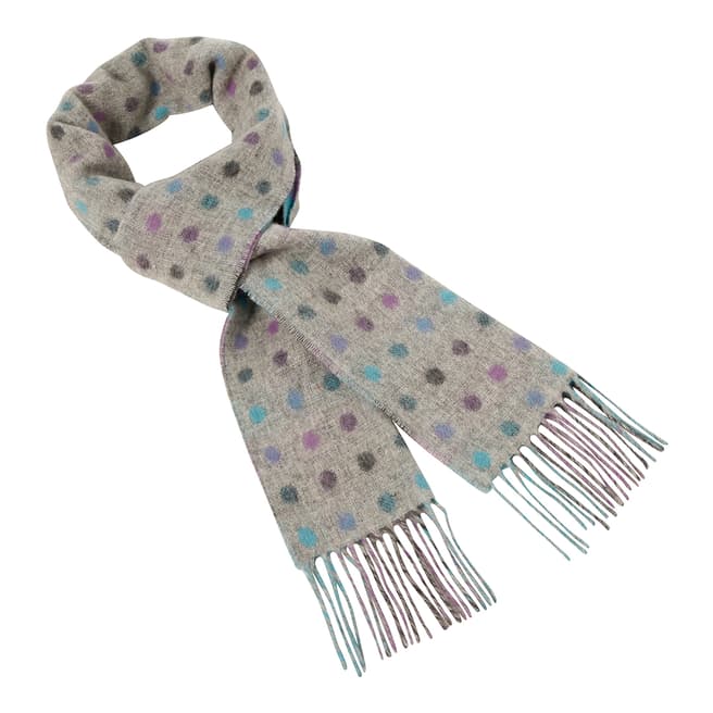 Bronte by Moon Grey/Pastel Spot/Check Scarf