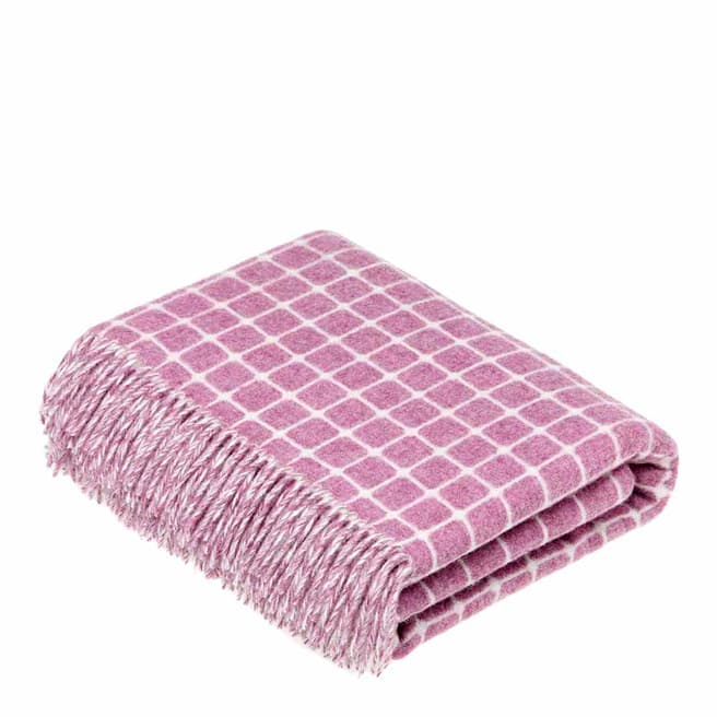Bronte by Moon Lilac Athens Lambswool Throw 140x185cm