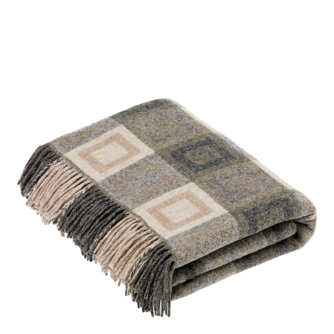 Bronte by Moon Grey Double Square Throw