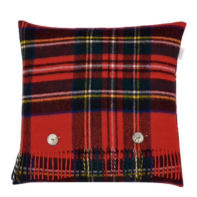 Bronte by Moon Red Royal Stewart Cushion Cover and Scarf