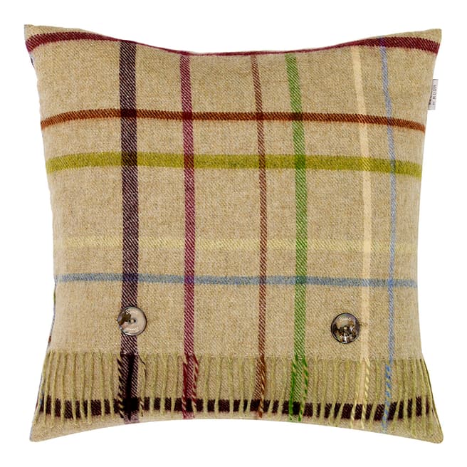 Bronte by Moon Pistachio/Multi Windowpane Cushion Cover and Scarf